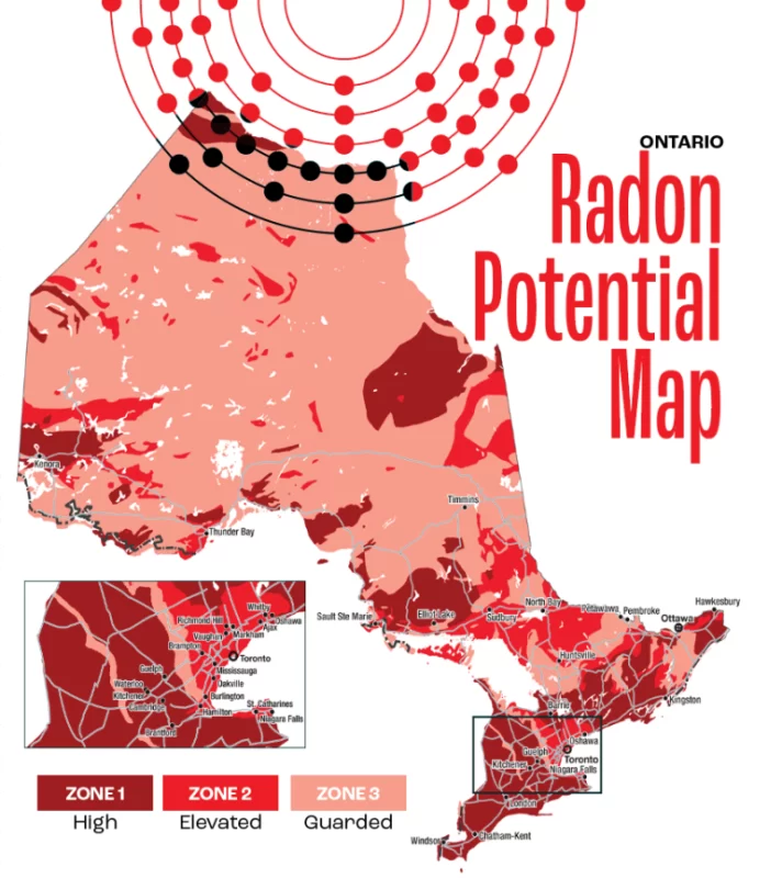 Ontario Radon Map